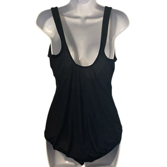 Beach Cabana Woman One Piece Mesh Insert Swimsuit Size 1X 16W/18W Bra No Pads - Picture 4 of 9